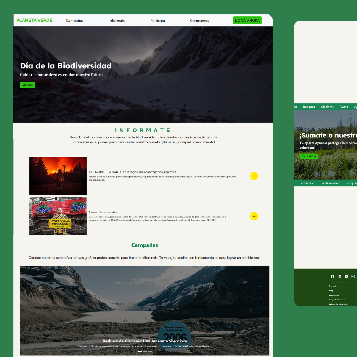 Imagenes de proyecto de UX/UI, CSS3, HTML, JS, Boostrap, AOS 1